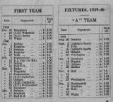 Leeds Fixture Card 1939-40
