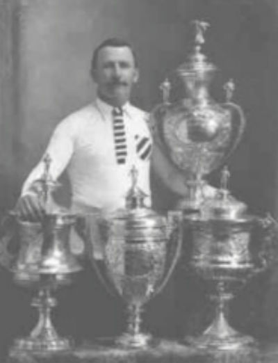 Albert Goldthorpe with 4 Cups