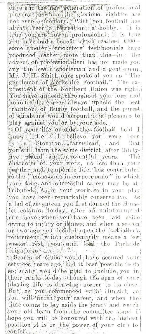 Letter to Albert Goldthorpe