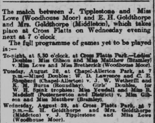 Ernie Goldthorpe & Laura Goldthorpe