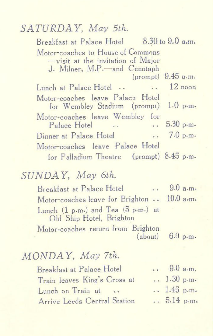 Programme of Arrangements