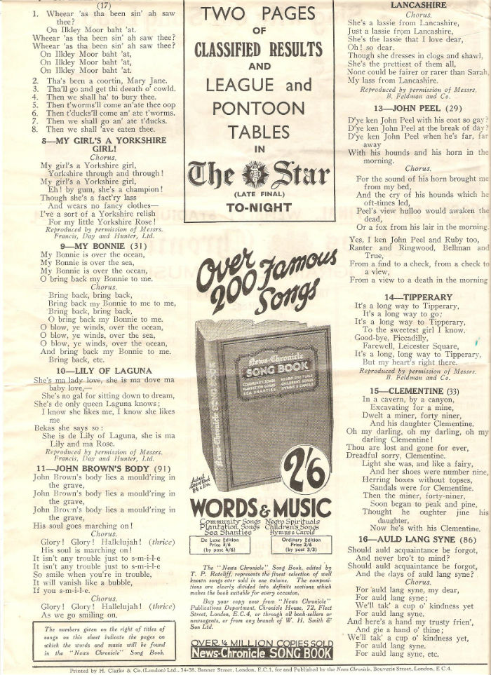 Programme of Music
