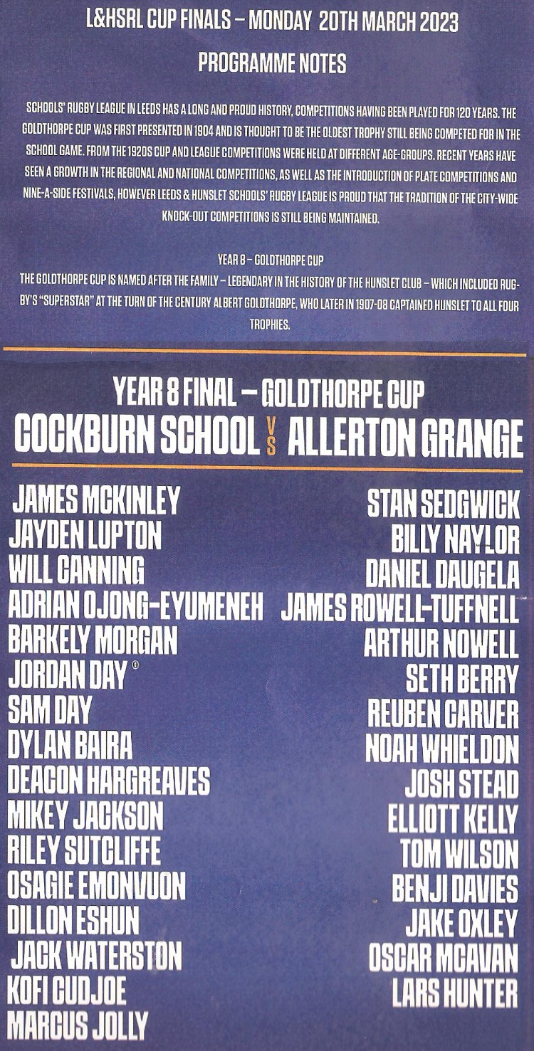 Team Sheet