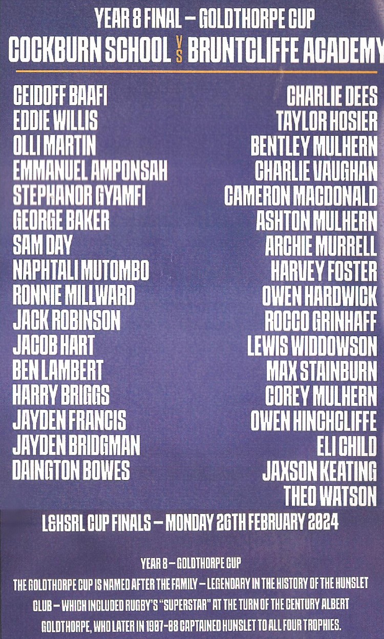 Team Sheet