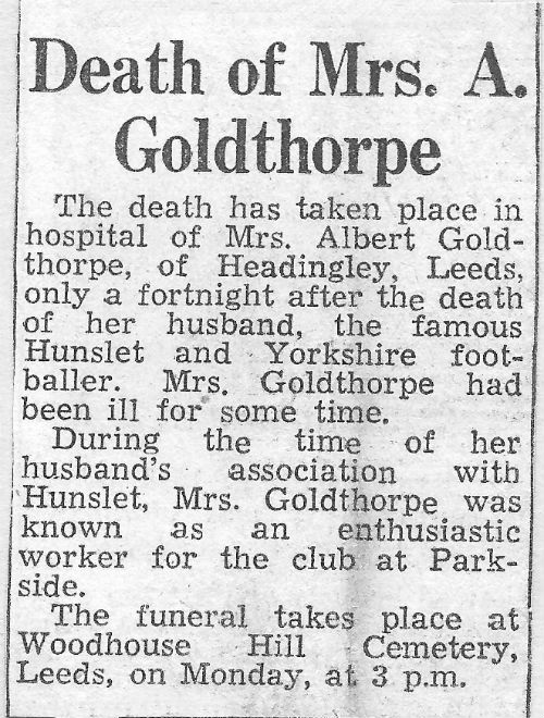 Jane Goldthorpe Tribute