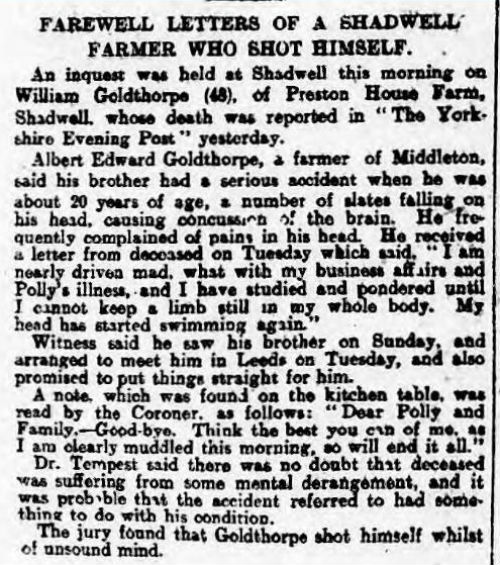 William Goldthorpe Inquest