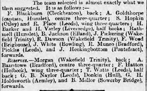 Yorkshire v Cheshire